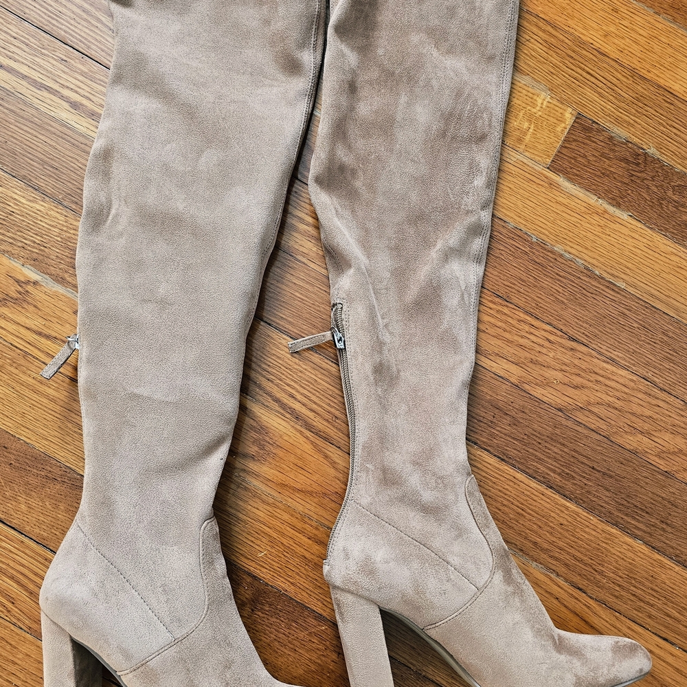Steve Madden Taupe Over-the-Knee Boots
